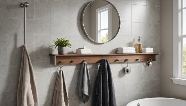 Porte manteau design pour salle de bain : alliez style et fonctionnalité